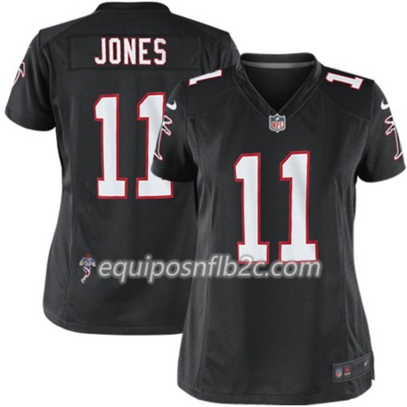Camiseta Mujer NFL Atlanta Falcons Julio Jones 11 Nike Negro 
